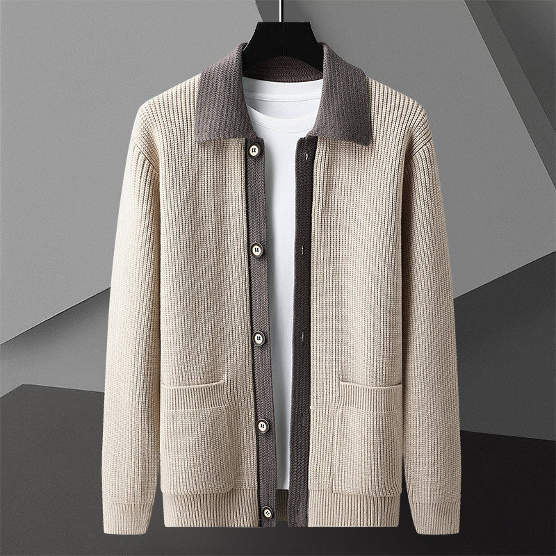 Pull tissé intemporel confort classique style classique chic pour homme
