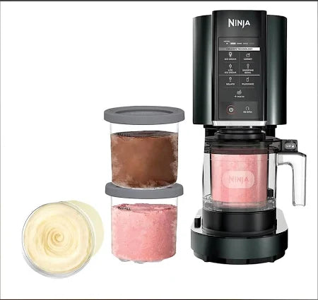 2026 2025 Ninja Creami NC300EU – Machine à Glaces Multi-Programmes 6 Fonctions, 1,4L, 3 Bols Inclus, Édition Limitée