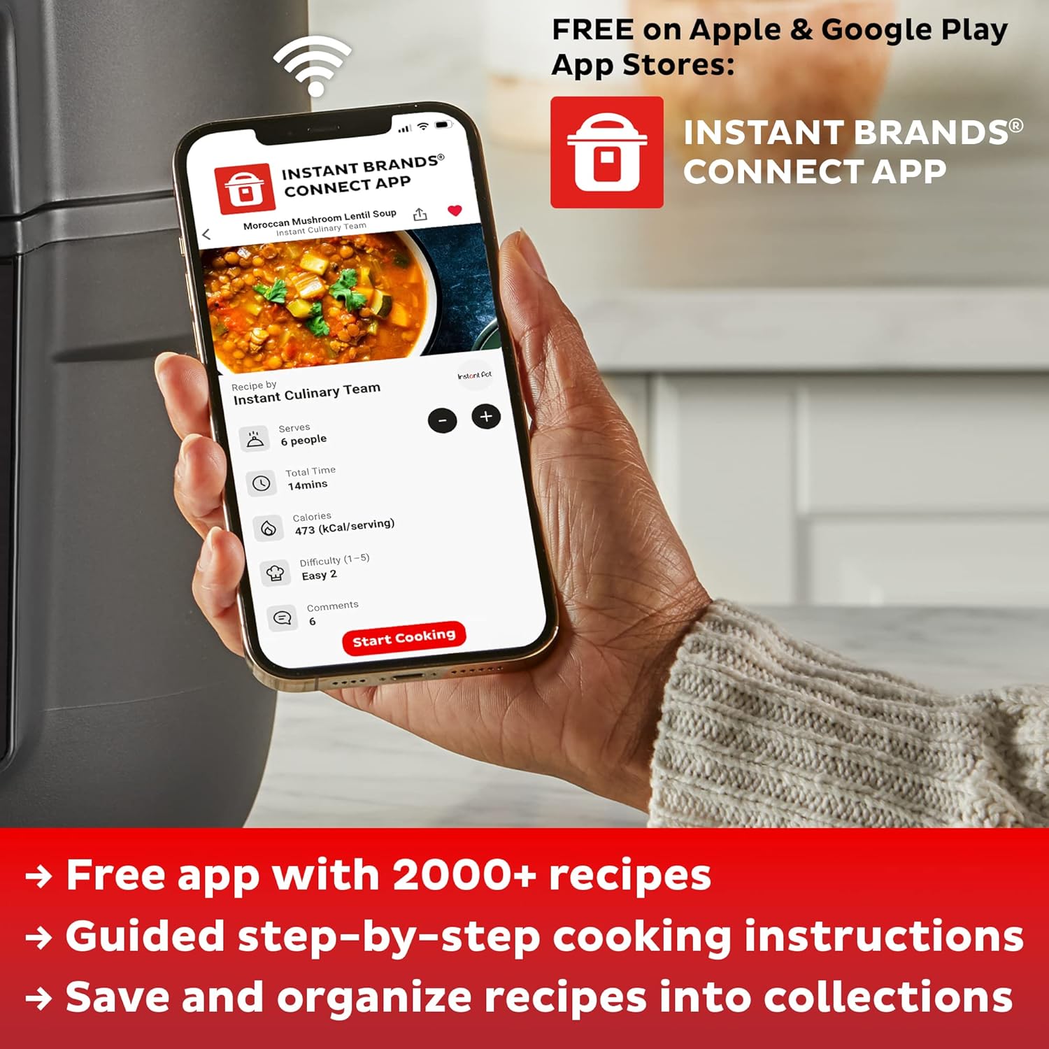 2026 2025 Instant Pot Duo Plus 9-en-1 Multicuiseur, Autocuiseur, Slow Cooker, Cuiseur de Riz, Vapeur, Sauté, Yaourtière, Maintien au Chaud et Stérilisateur, Application Incluse avec Plus de 800 Recettes, Acier Inoxydable, 6 Quarts