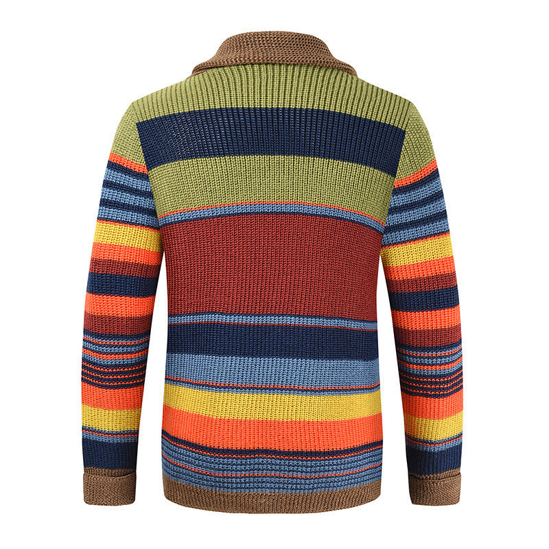 Gilet rayé en coton facile à porter confort moderne pour homme