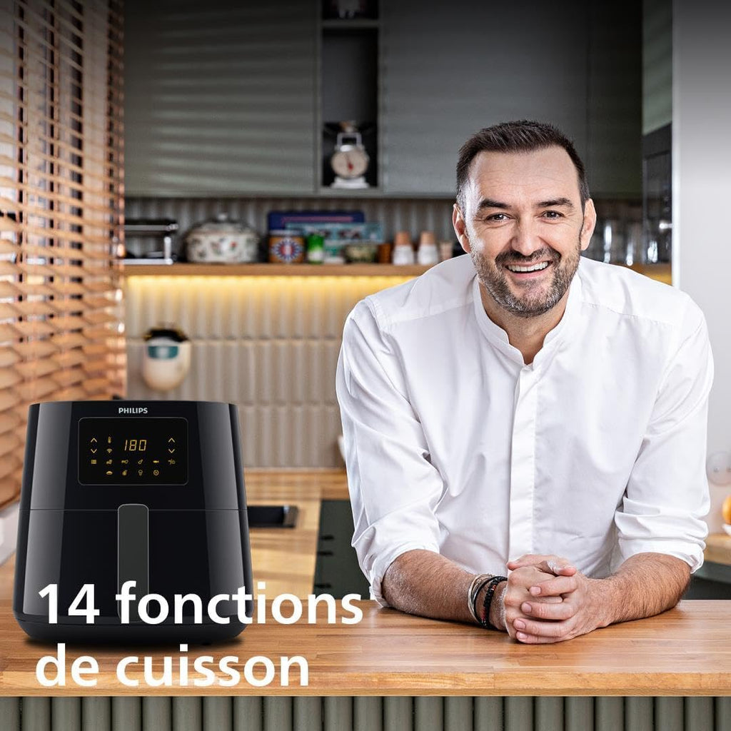 2026 2025 Friteuse à air Philips série 3000 7,2 L, fenêtre de cuisson, friteuse 16 en 1