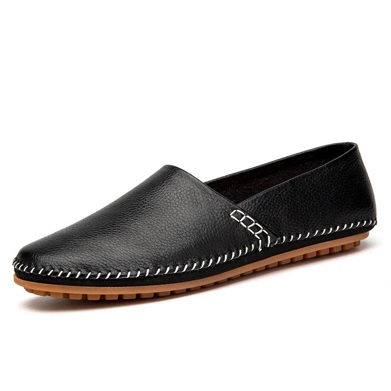 2026 Men's Comfortable Rubber Sole Slip On Casual Driving Loafers