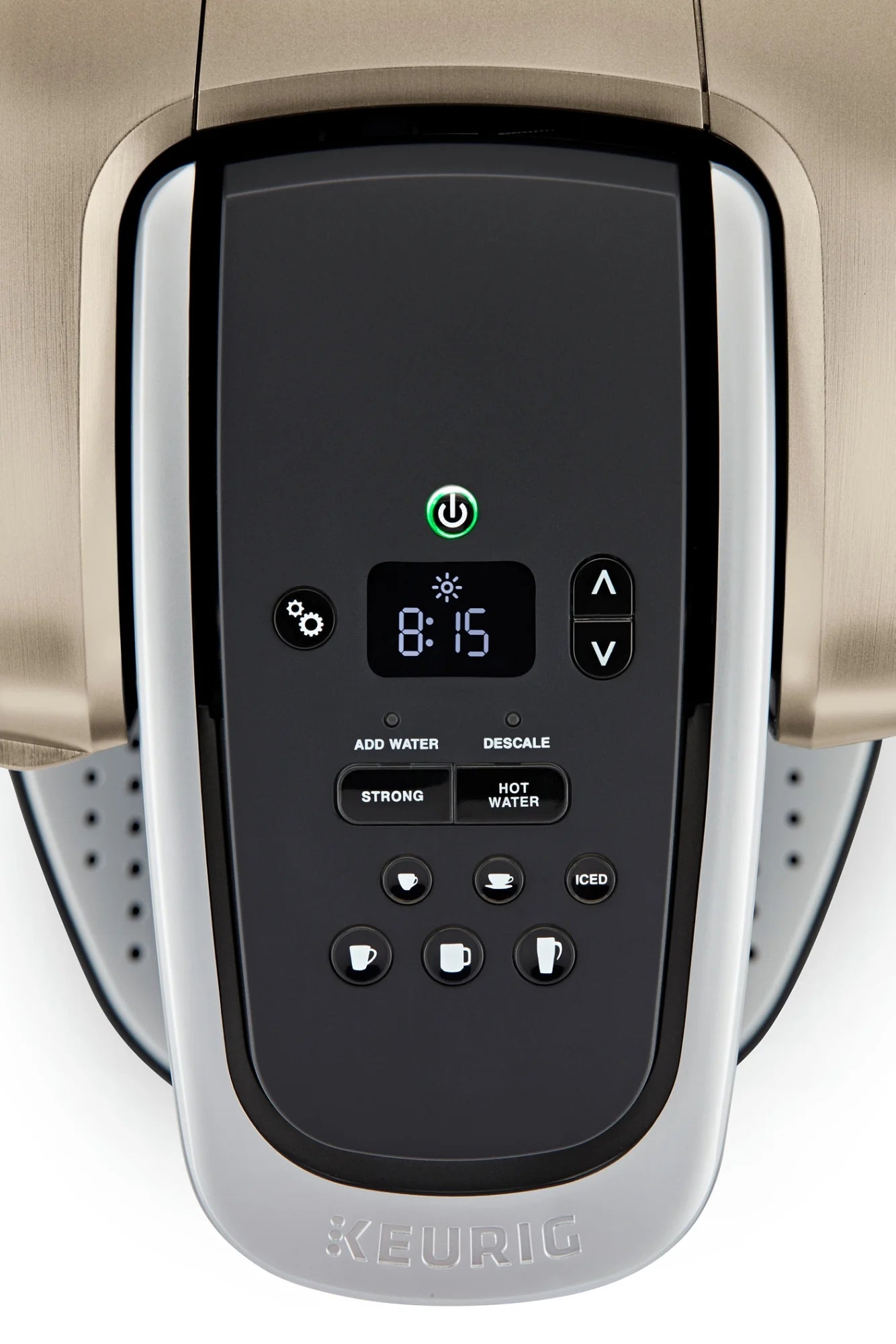 2026 2025 Keurig K-Elite – Machine à Café à Dosettes K-Cup à Portion Unique, Finition Brossée Slate, Programmable pour Café Chaud et Glacé