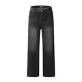 2026 Men's Casual Straight Cut Wide Leg Denim Trousers Everyday Style