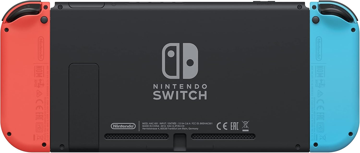 2026 2025 Nintendo Console Nintendo Switch (Modèle OLED) avec Manettes Joy-Con Bleu Néon/Rouge Néon