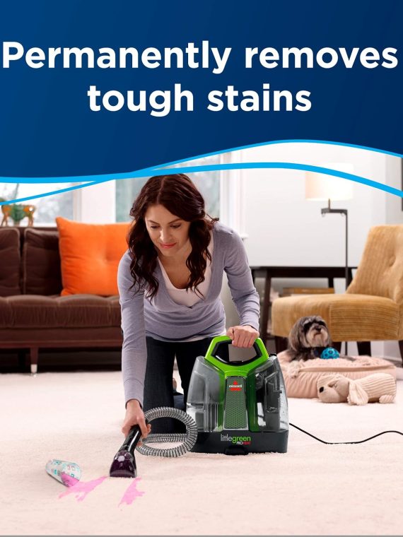 2026 2025 BISSELL Little Green Proheat 2513E – Nettoyeur Portable Chauffant, Détachant Tapis & Tissus, Performance Pro, Édition Limitée