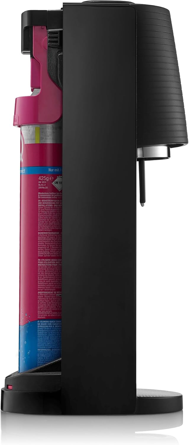 2026 2025 SodaStream Terra Machine à Eau Pétillante Bundle (Noir), avec CO2, Bouteilles Compatibles Lave-Vaisselle et Arômes Bubly Drops