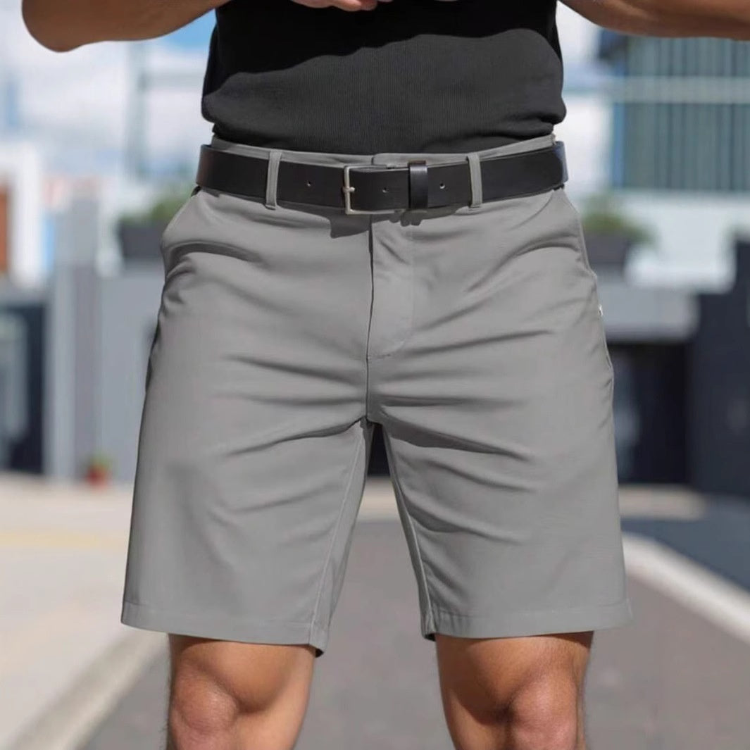 Short couleur unie été professionnel sport droit coupe décontracté pour homme