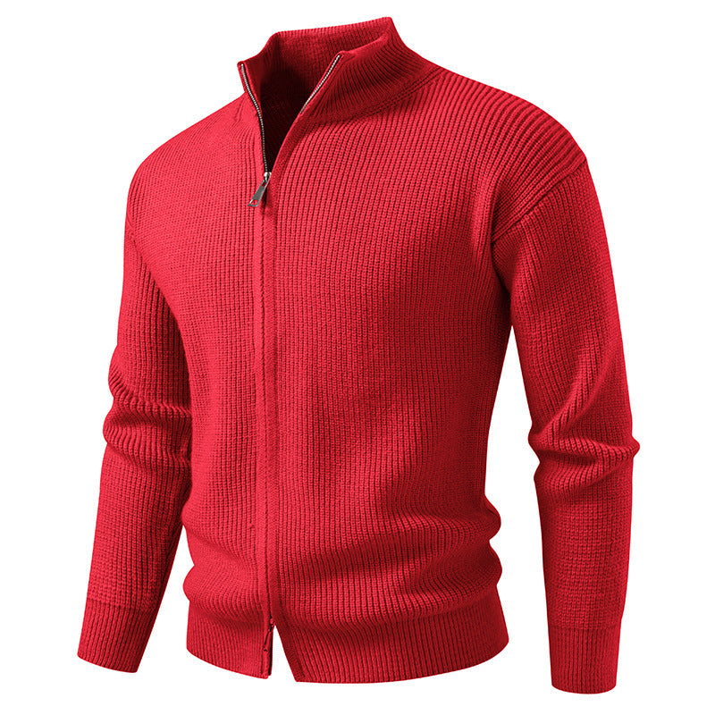 Gilet coupe ajustée en coton zip frontal fermeture pour homme