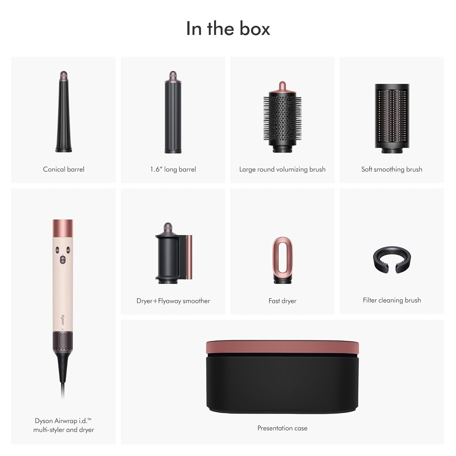 2026 2025 Dyson Airwrap i.d.™ Multi-Styler et Sèche-Cheveux – Édition Limitée Jasper Plum pour Cheveux Longs à Ondulés