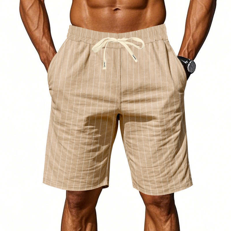 Short coupe décontractée en lin plage respirant minimaliste été pour homme