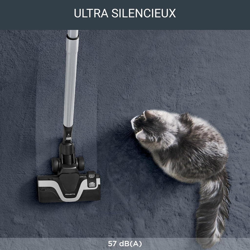 2026 2025 Rowenta RO7451EA – Aspirateur Silence Force Effitech, Ultra-Silencieux 57 dB, Haute Filtration, Sac XXL, Édition Limitée