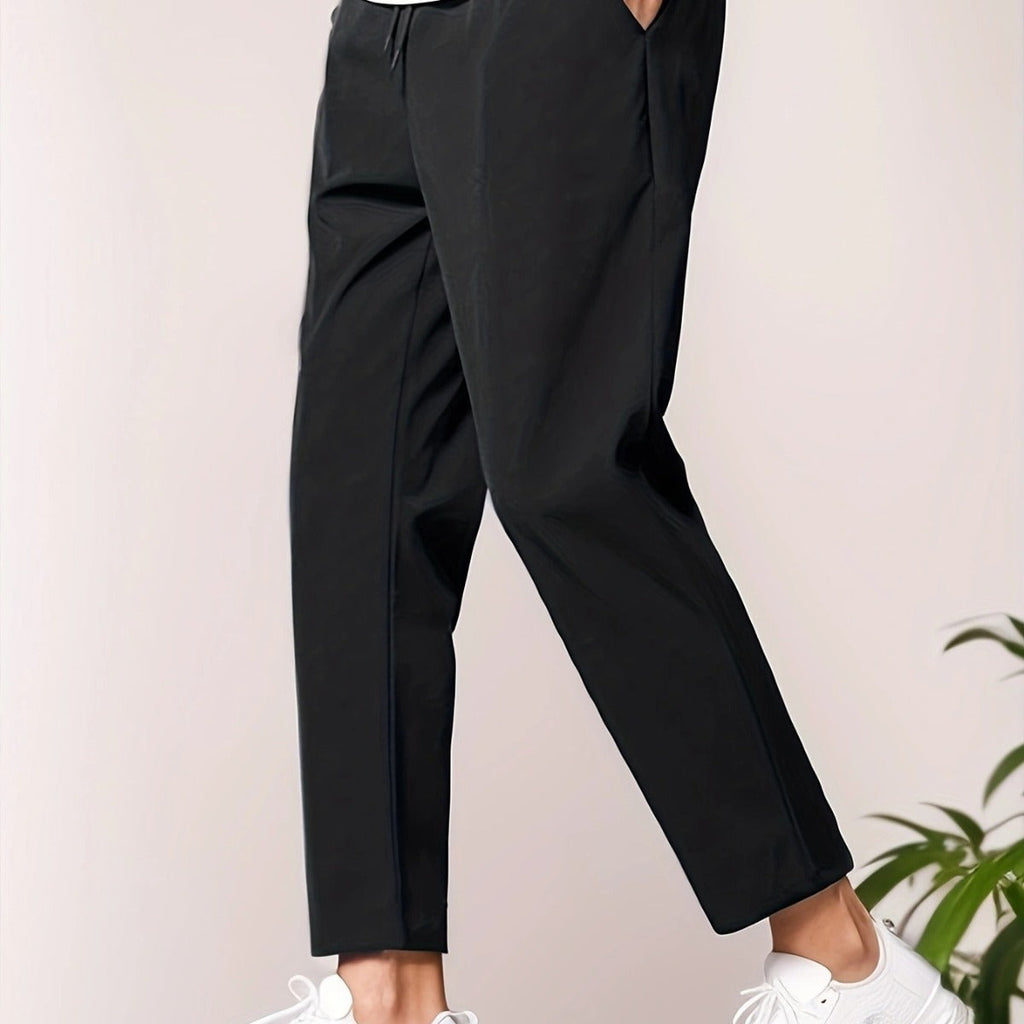 Pantalon coupe ajustée longueur cheville décontracté été confortable pour homme