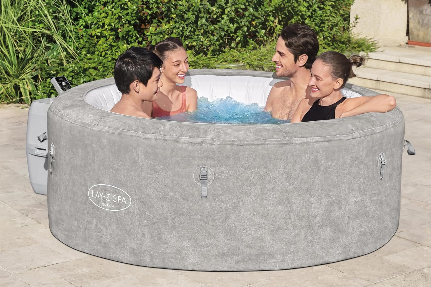 2026 Spa gonflable rond BESTWAY Lay-Z-Spa® Miami Airjet™ 2 - 4 personnes