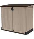 2026 Keter Store It ARC Abri de jardin extérieur, capacité 1200 litres, taupe et beige