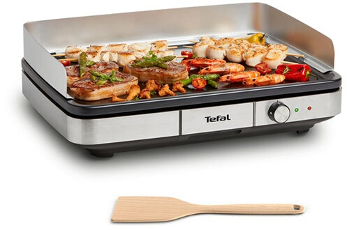 2026 Tefal Plancha Electrique Maxi Plancha XXL 10/12 Personnes Plancha Intérieur Et Extérieur Inox CB690D12