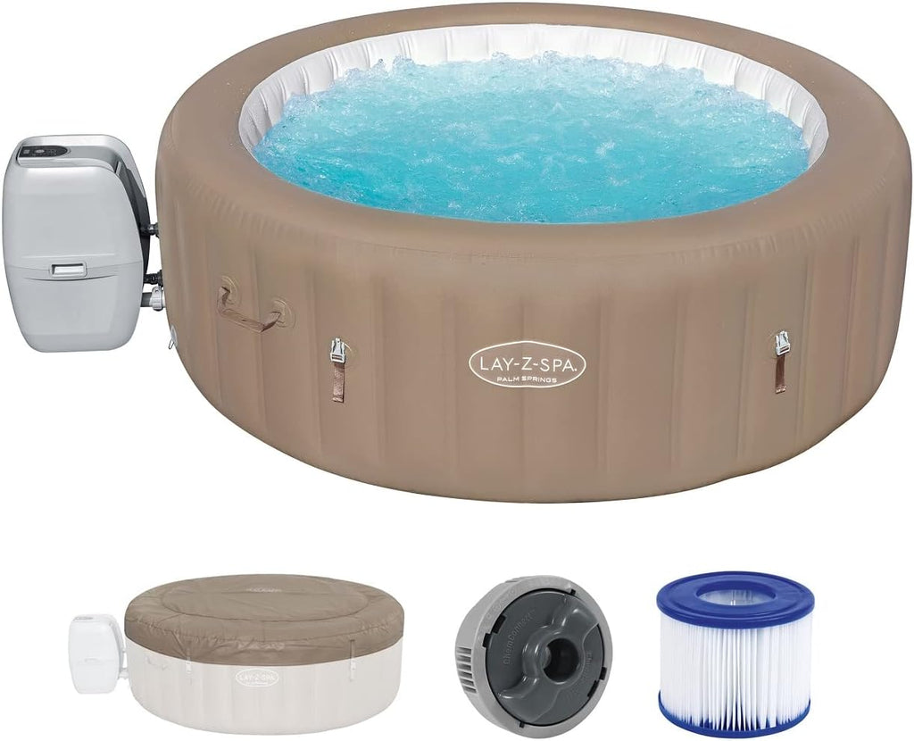 2026 Spa gonflable rond BESTWAY Lay-Z-Spa® Miami Airjet™ 2 - 4 personnes