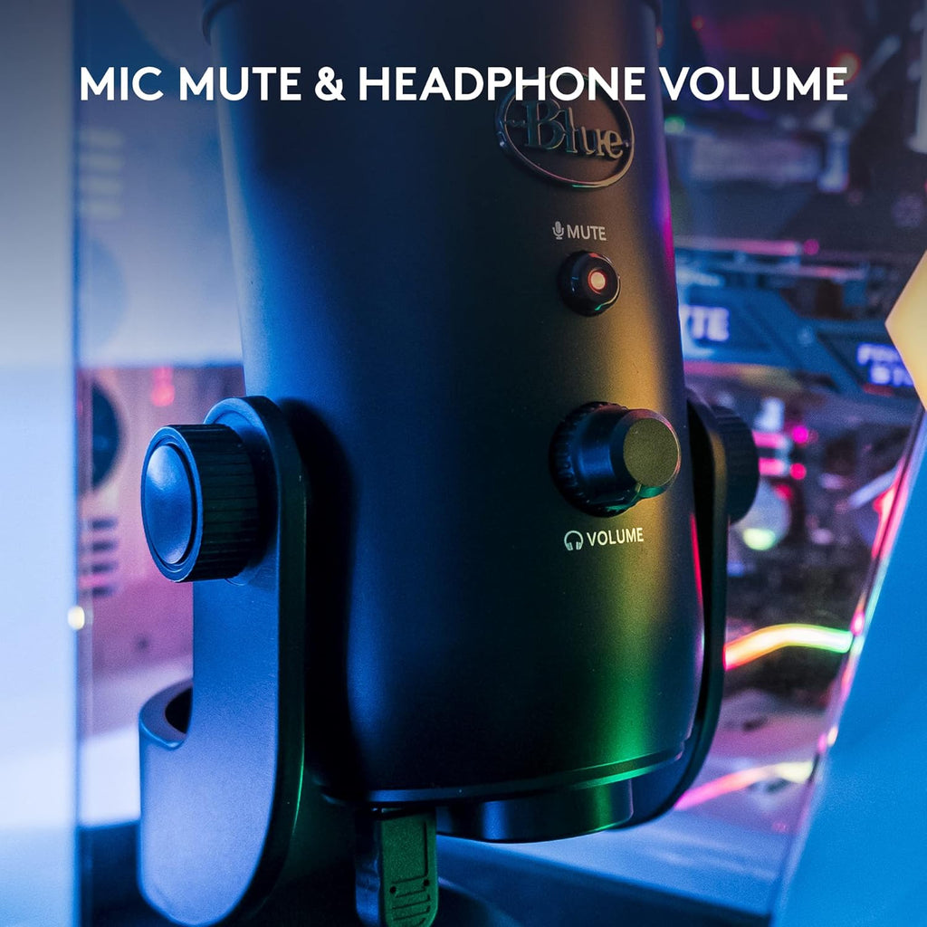 2026 2025 Logitech for Creators Microphone USB Blue Yeti (Noir)