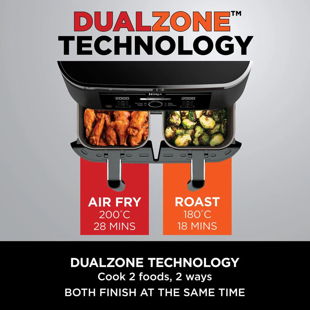 2026 2025 Friteuse à air double zone 9,5 L Ninja Foodi Max grande capacité avec deux tiroirs indépendants