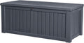 2026 2025 KETER Rockwood 570L – Coffre de Rangement Extérieur Étanche et Résistant, Banc Multifonction, Édition Limitée