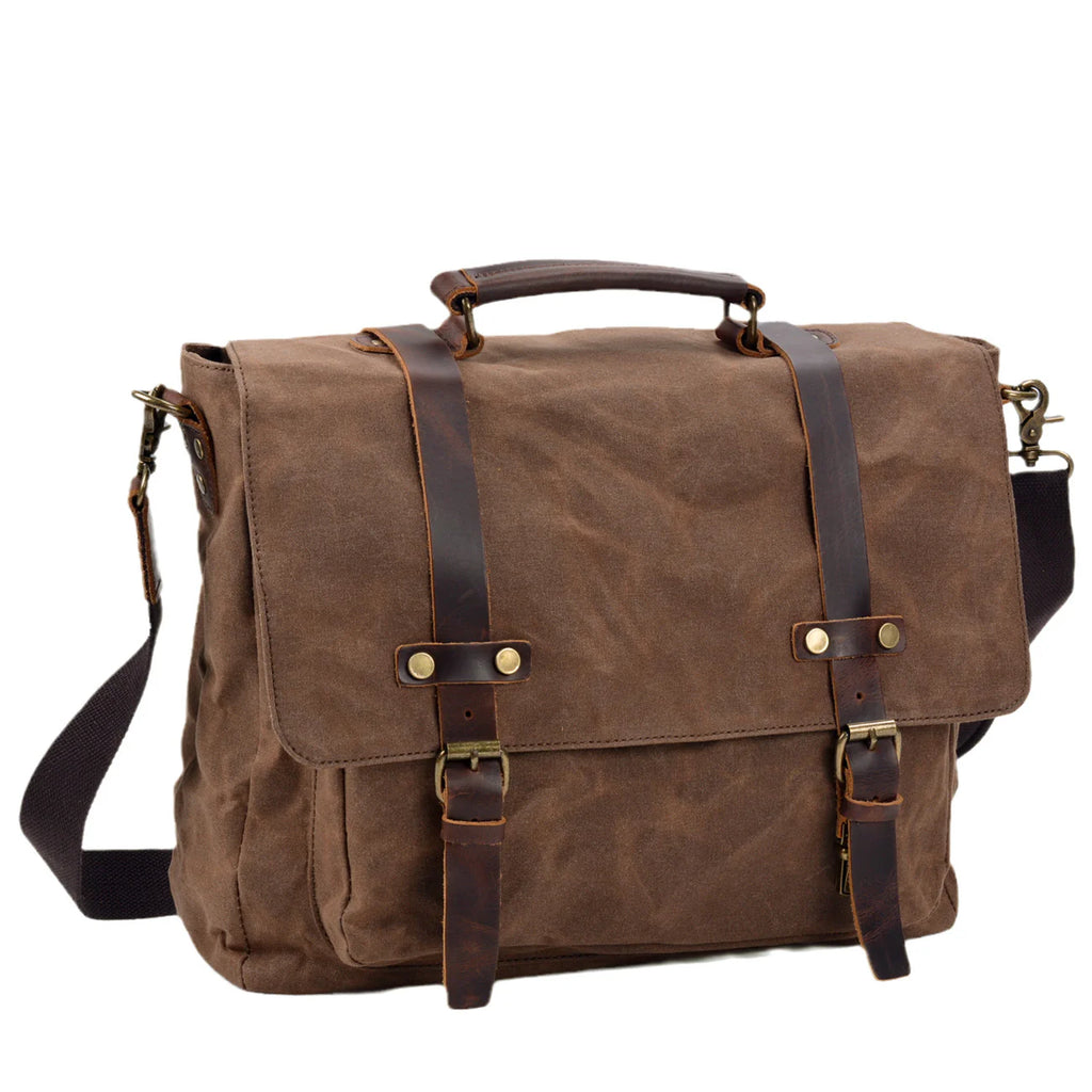 2026 Men's Business Travel Crossbody Bag Canvas Document Shoulder Carry