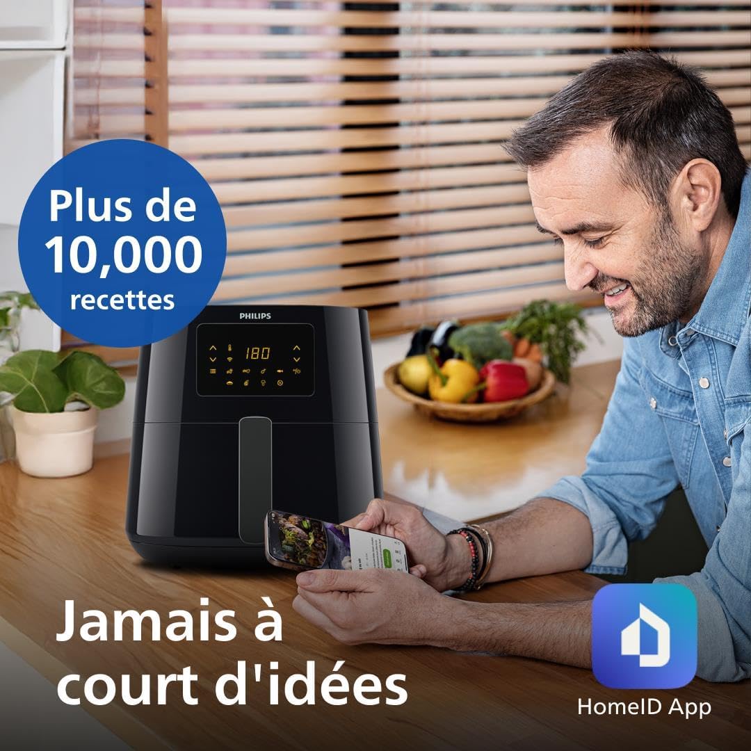 2026 2025 Friteuse à air Philips série 3000 7,2 L, fenêtre de cuisson, friteuse 16 en 1