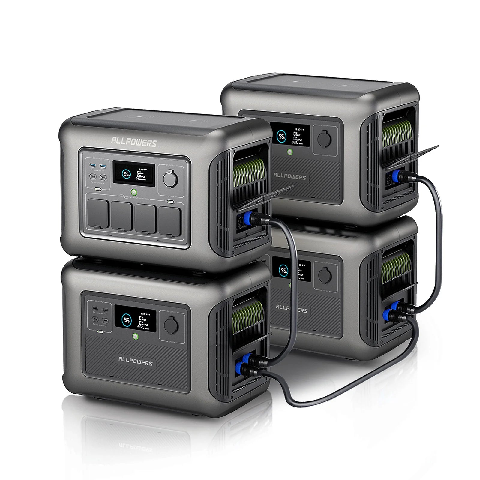 2026 2025 ALLPOWERS B1000 Batterie d’extension 1152Wh pour stations d’énergie R1500 et R2500