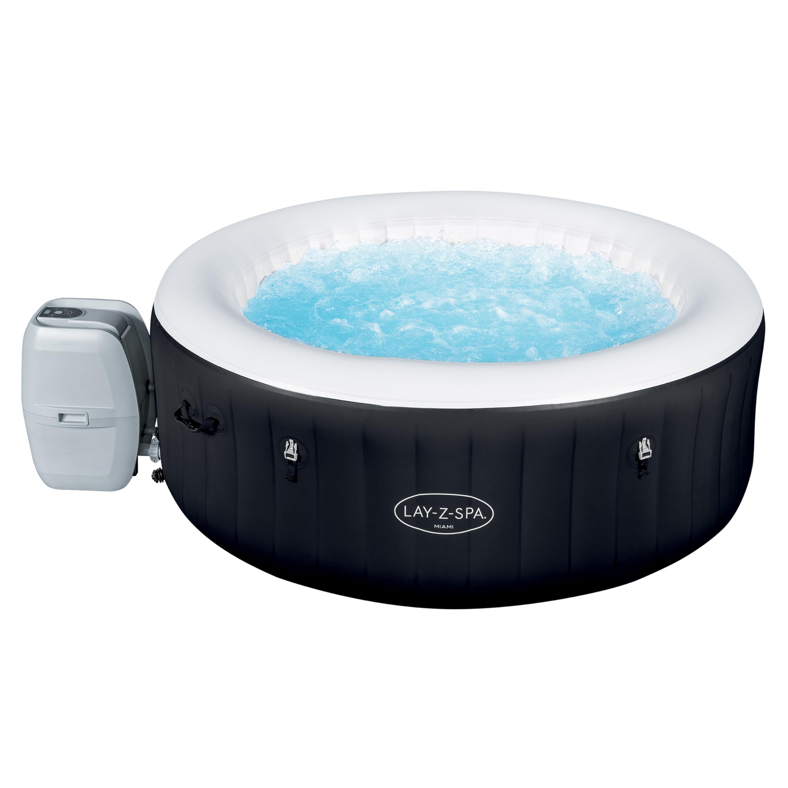 2026 Spa gonflable rond BESTWAY Lay-Z-Spa® Miami Airjet™ 2 - 4 personnes