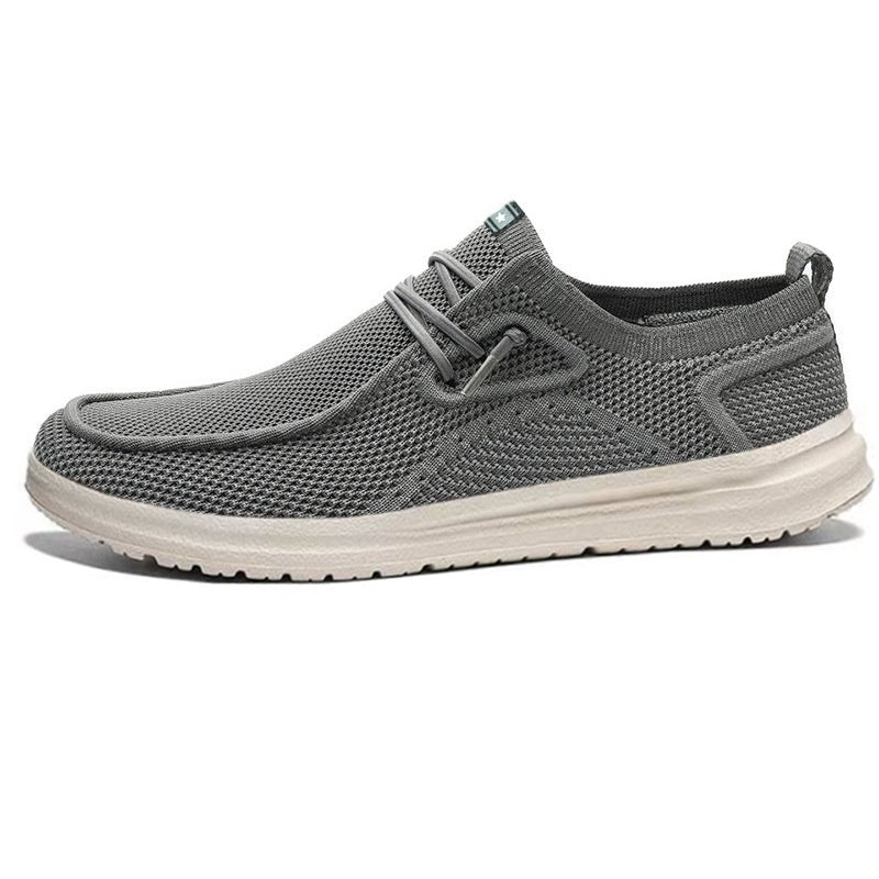 2026 Men's Casual Canvas Mesh Sneakers Lightweight Flat Trainers