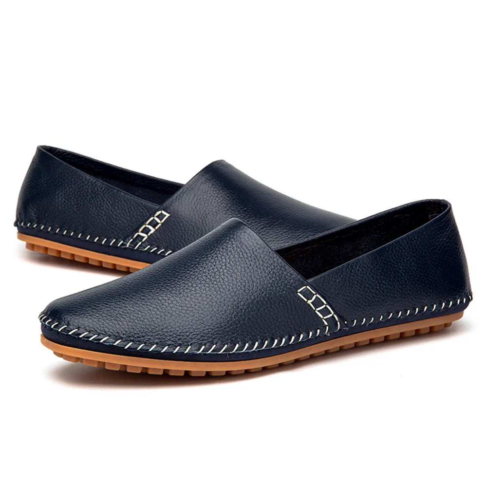 2026 Men's Comfortable Rubber Sole Slip On Casual Driving Loafers