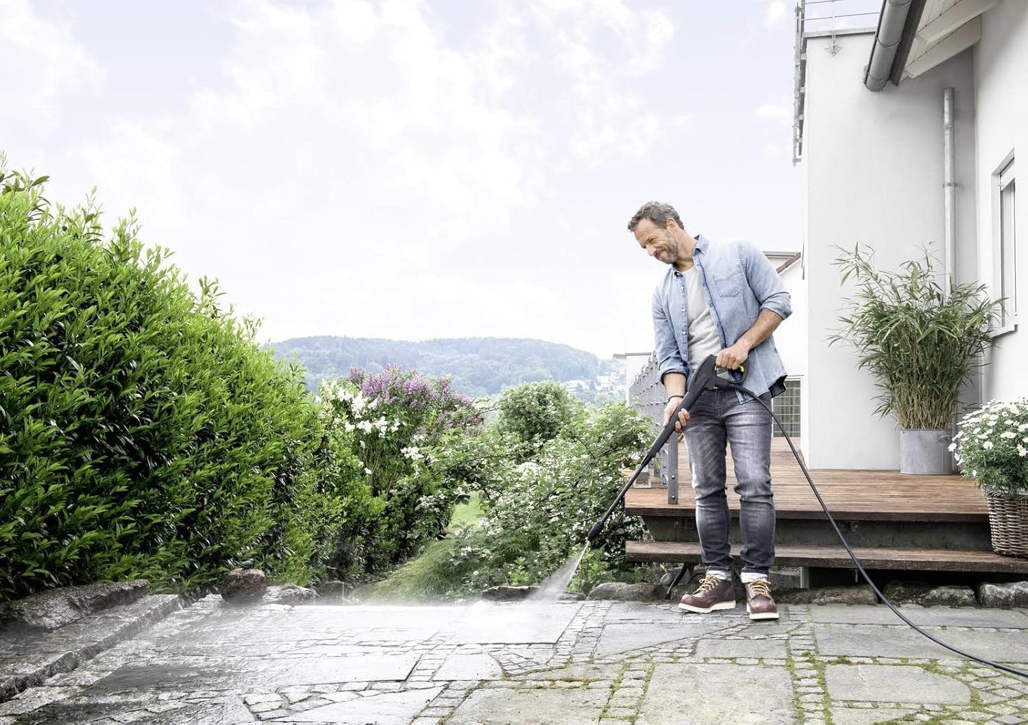 2026 Nettoyeur haute pression Karcher K 7 Premium Smart Control Flex Home - 180 bars - 600 L/h - connecté - tambour enrouleur - brosse terrasse