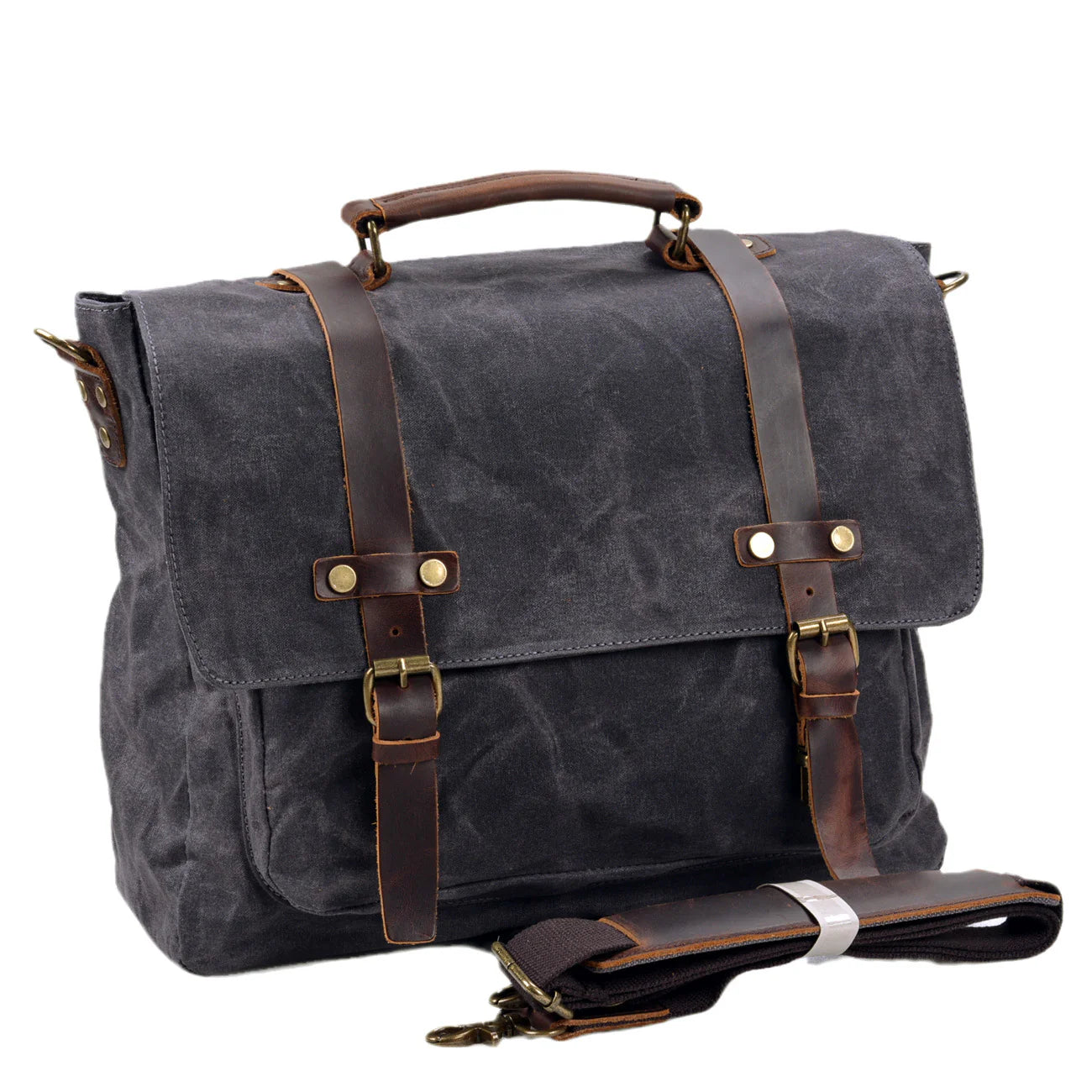 2026 Men's Business Travel Crossbody Bag Canvas Document Shoulder Carry