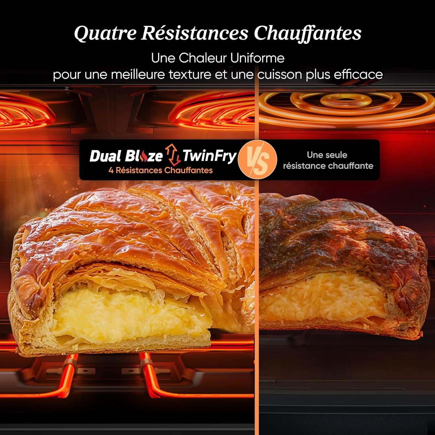 2026 COSORI Air Fryer 10L Twinfry,Dual Zone Avec S&eacute;parateur Amovible,Capacit&eacute; Flexible de 10L,Friteuse sans Huile 6-en-1,35℃-240℃,66% d'&Eacute;nergie en Moins,Livre de Recettes et Application