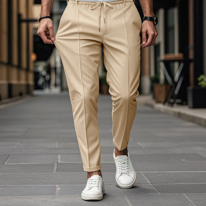 Pantalon coupe ajustée fuselé chic décontracté pour homme