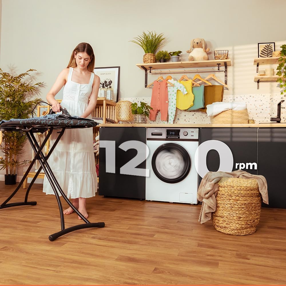 2026 Cecotec Lave-Linge 9Kg Chargement Frontal Bolero Dresscode 9410 Inverter A. 1900W, 1400 tr/min Réglable, 16 Programmes, Faible Consommation d'Énergie, Vapeur, Stérilisation du Linge