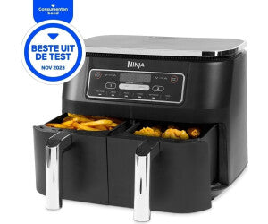2026 2025 Friteuse à air double zone Ninja Foodi avec deux paniers indépendants et 6 programmes de cuisson