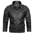 Men's Luxury Vintage Washed Faded Leather Motorbike Jacket - LAKD London