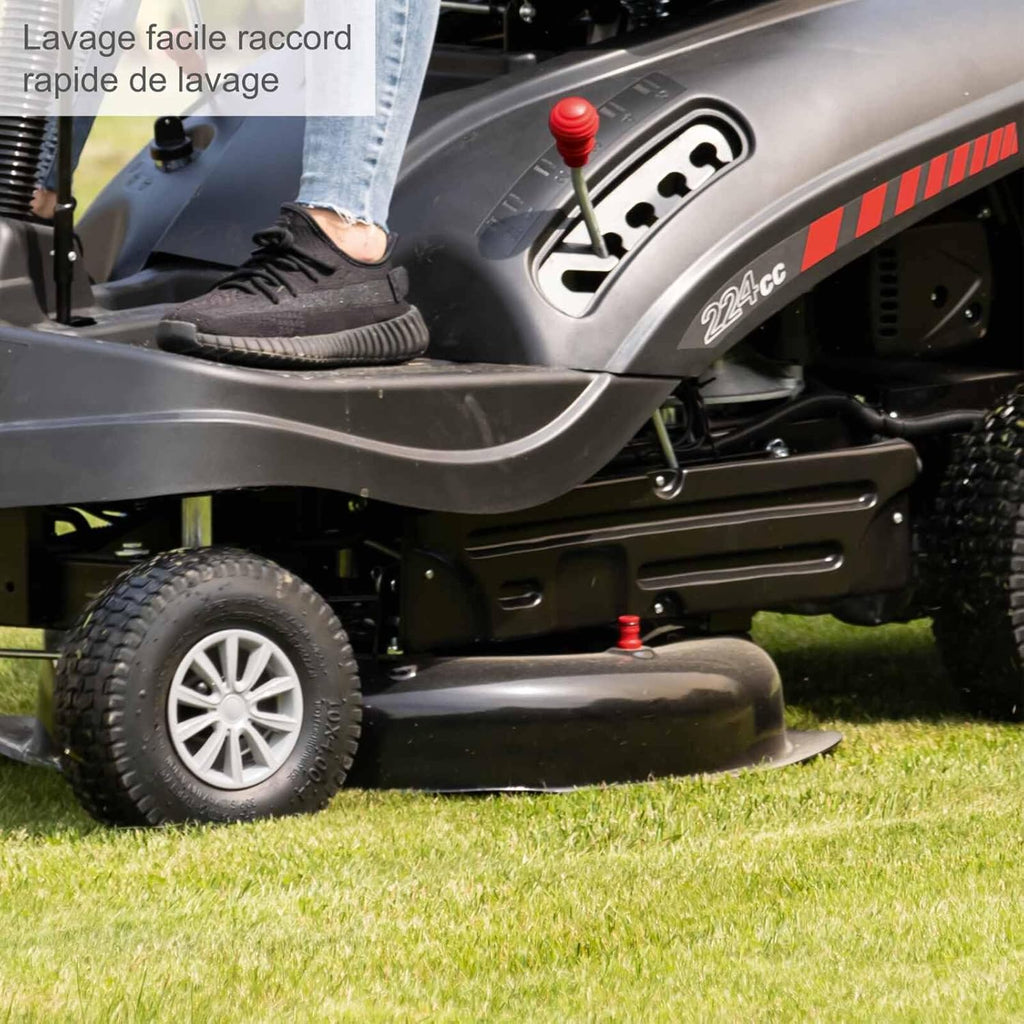 2026 Scheppach Tondeuse à Gazon autoportée MR224-61 – Moteur 4 Temps 5,0 KW – 6,8 CV - Largeur de Coupe 61 cm – Hauteur de Coupe réglable sur 5 Positions – Démarrage électrique