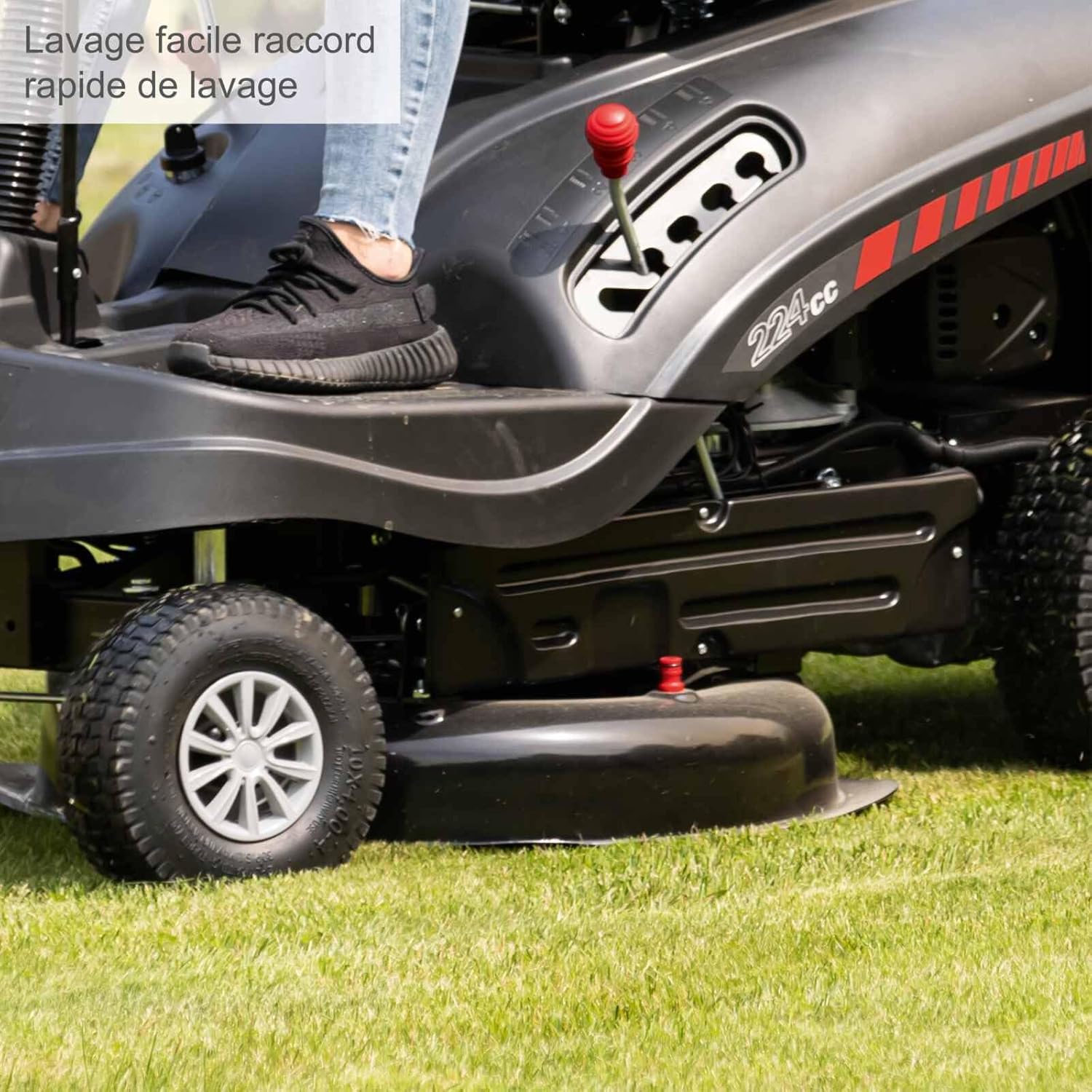 2026 Scheppach Tondeuse à Gazon autoportée MR224-61 – Moteur 4 Temps 5,0 KW – 6,8 CV - Largeur de Coupe 61 cm – Hauteur de Coupe réglable sur 5 Positions – Démarrage électrique