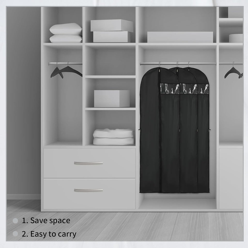 BowLift | Long Garment Storage Cover – 180cm Dress Bag with Zipper & Window (Buy 1, Get 1 FREE)
