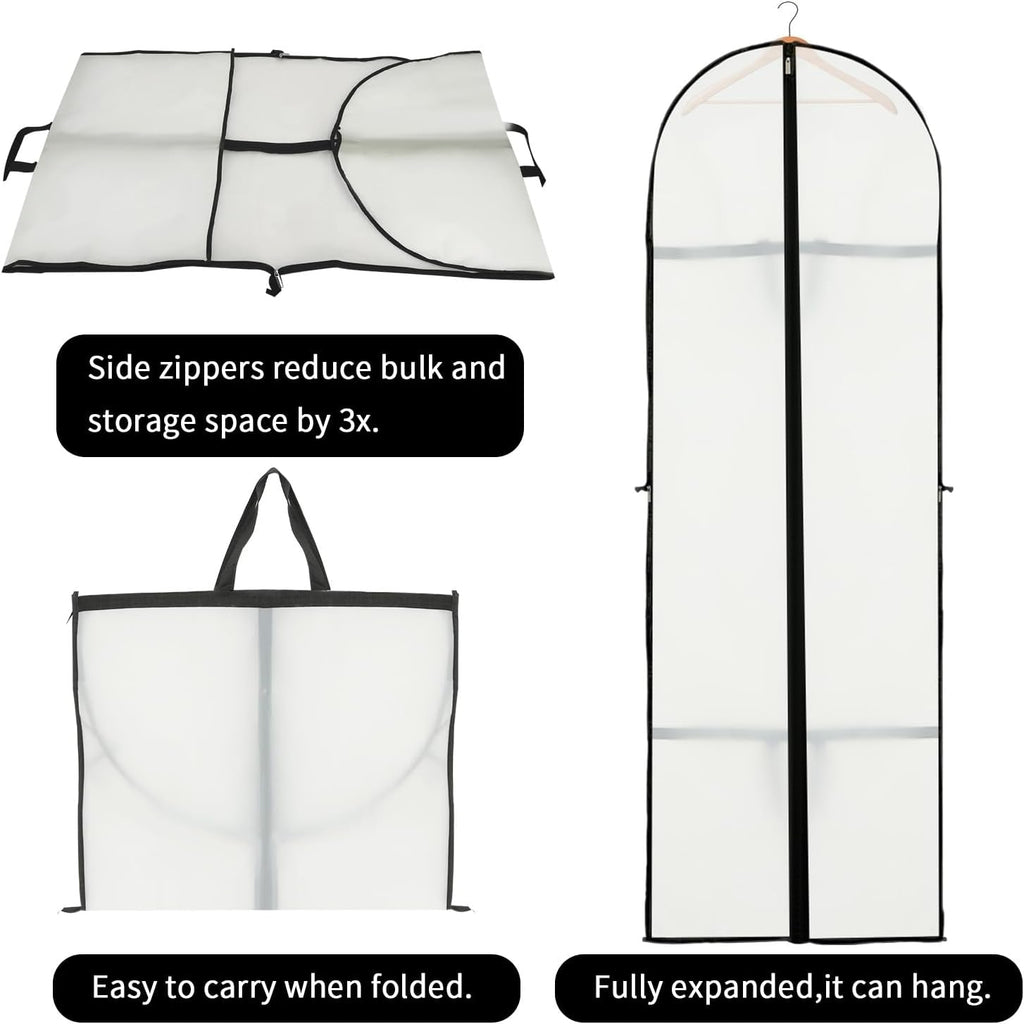 BowLift | Long Garment Storage Cover – 180cm Dress Bag with Zipper & Window (Buy 1, Get 1 FREE)