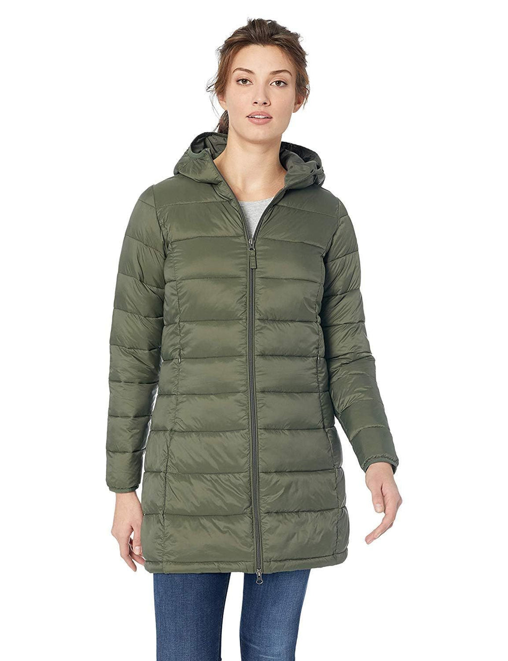 Doudoune léger résistant packable à capuche doudoune pour femme