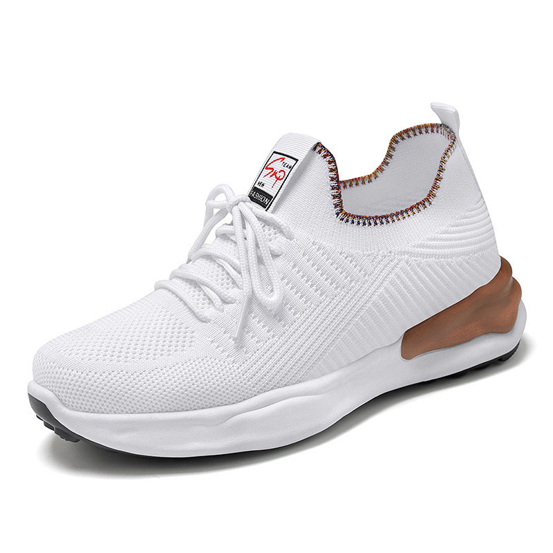 Chaussures de running respirant en maille à lacets décontracté pour femme