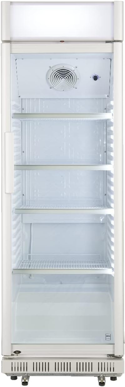 2026 METRO Professional Réfrigérateur à Boissons GSC2360B, Acier/Verre, 62 x 63.6 x 175.3 cm, 347 L, avec Serrure, Noir