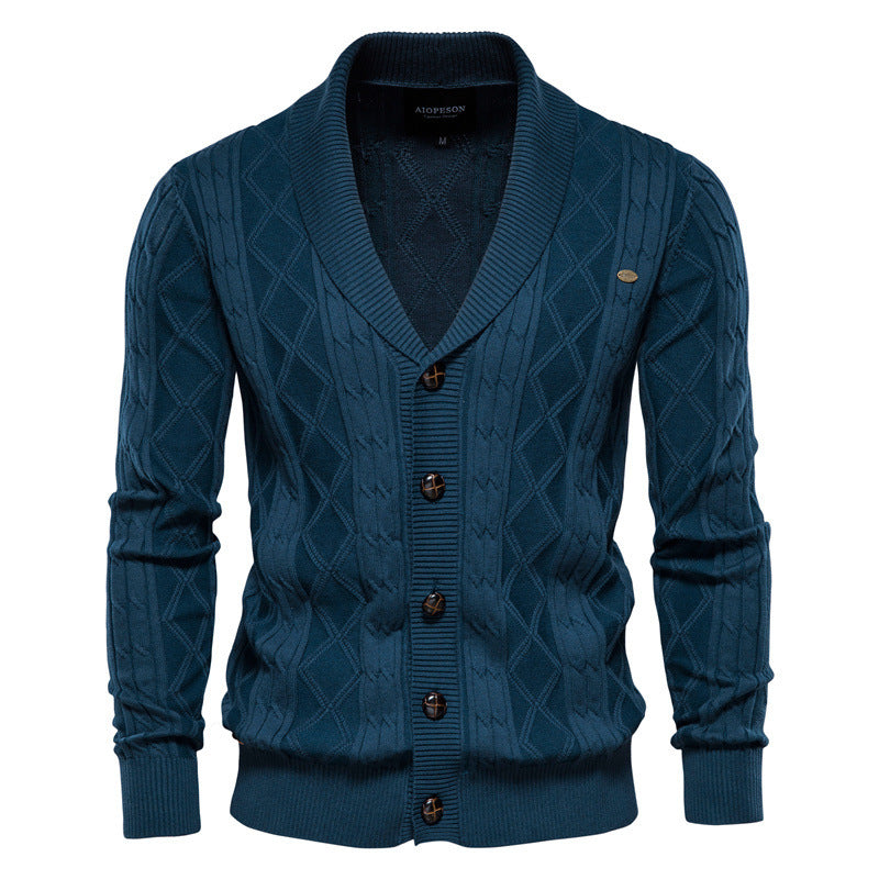 Gilet en coton col V classique confort pour homme