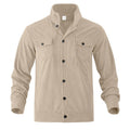2026 Men's Corduroy Stand Collar Jacket with Multi Pockets and Casual Style