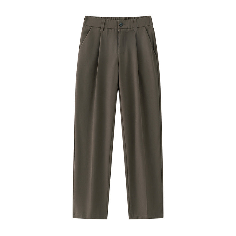 Pantalon polyvalent ample droit décontracté confort pour femme