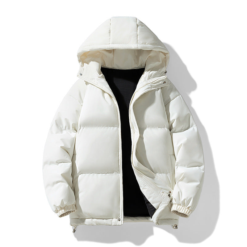Veste douillet hiver à capuche en coton chaud confort pour homme