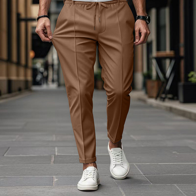 Pantalon coupe ajustée fuselé chic décontracté pour homme