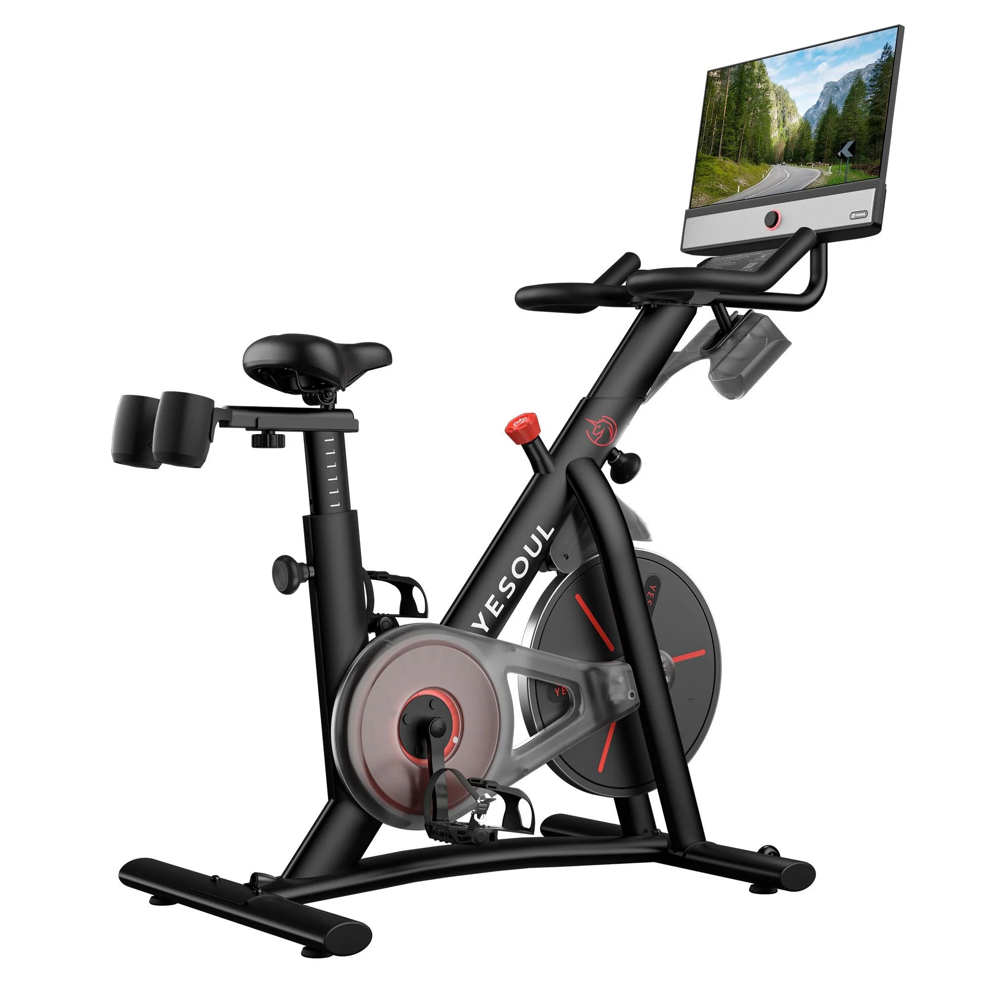 2026 2025 Vélo d’Intérieur Yesoul G1M Max avec Résistance Magnétique, Écran LCD et Siège Réglable - Vélo d’Exercice Silencieux à 16 Niveaux pour Salle de Sport à Domicile, Entraînement Cardio avec Connectivité APP